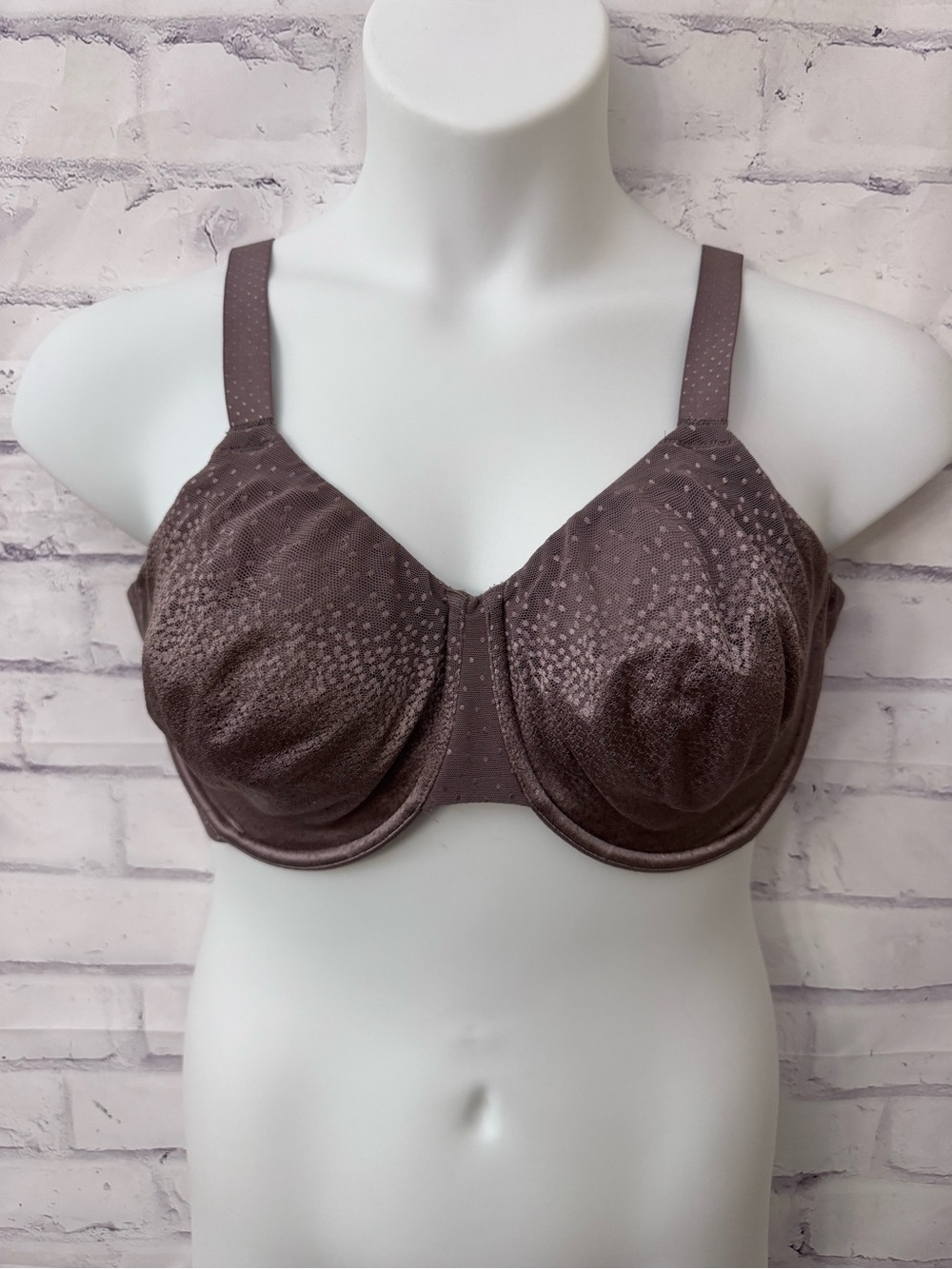 Wacoal Bra Back Appeal Size 40G Brown Underwire Full Coverage Style 855303